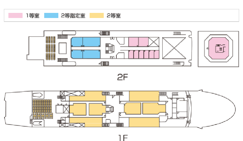 フェリーちくし 船内図