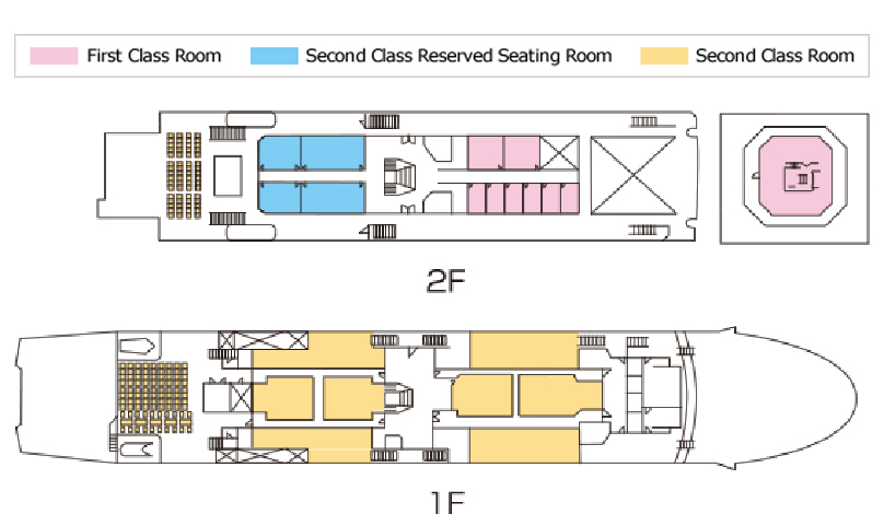 Ferry Chikushi Ship Interinor Plan