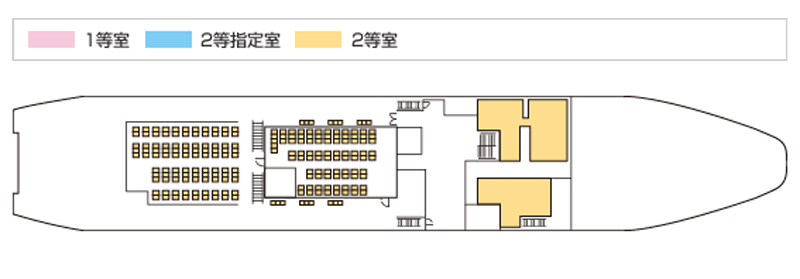 ダイヤモンドいき 船内図