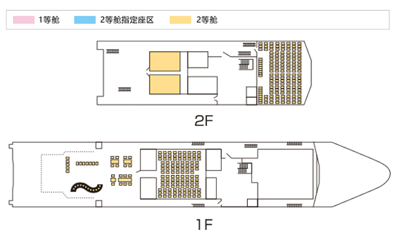 绿宝石唐津号 舱内示意图