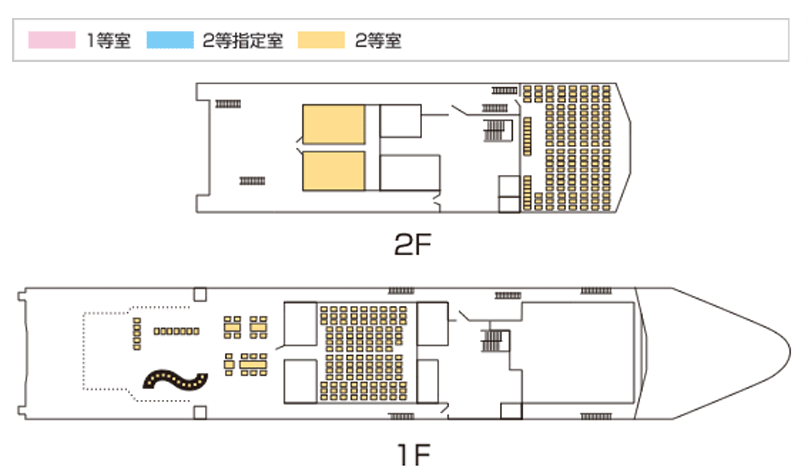 エメラルドからつ 船内図